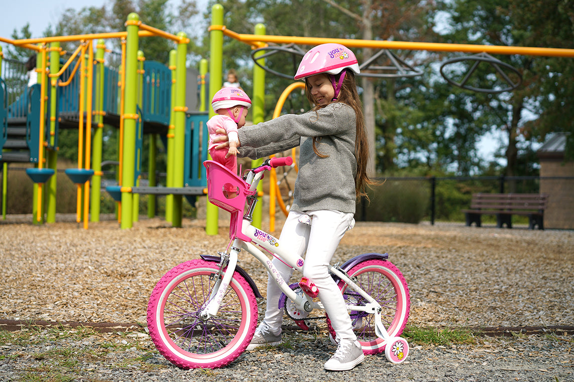 Kids shop playing bike